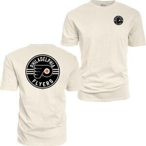 Blue 84 Nhl Unisex-Adult Nhl  T-Shirt Ringspun Frontback Ivory Puck 2 Sided